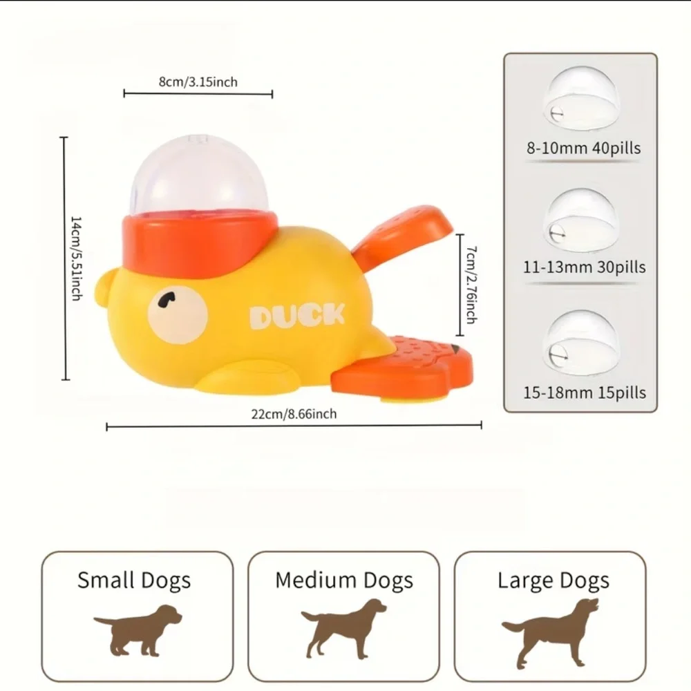 Fish-Shaped Dog Food Dispenser & Toy - For All Sizes